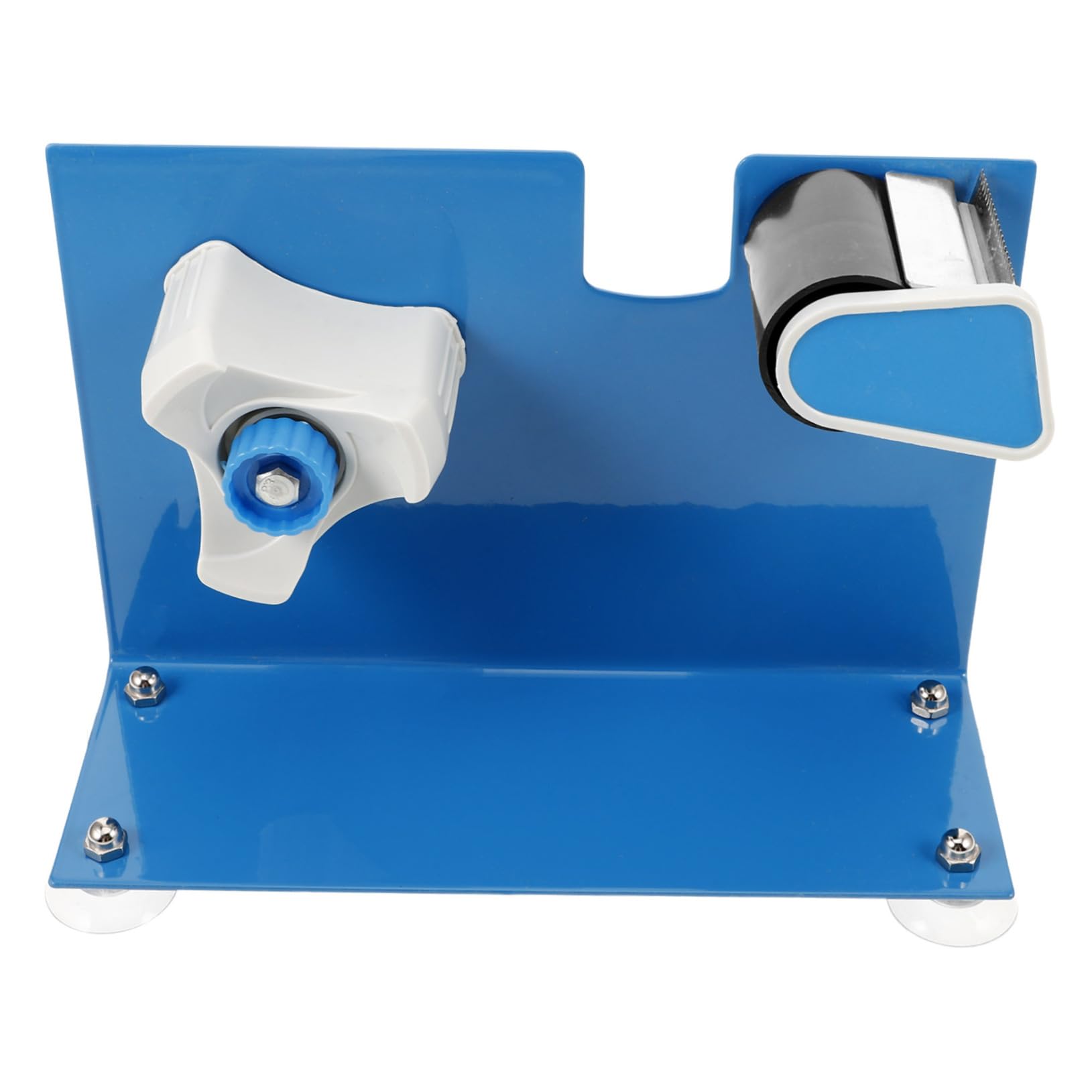 OSALADI Tisch Klebebandabroller mit Saugfuß Eisen für Klebebänder bis 5cm Breite und 19cm Außendurchmesser für Büro und Zuhause