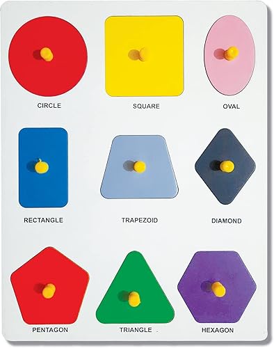 MIND BLAST Rompecabezas de madera con formas y colores de madera, perfecto para desarrollar la creatividad y las habilidades de resolución de