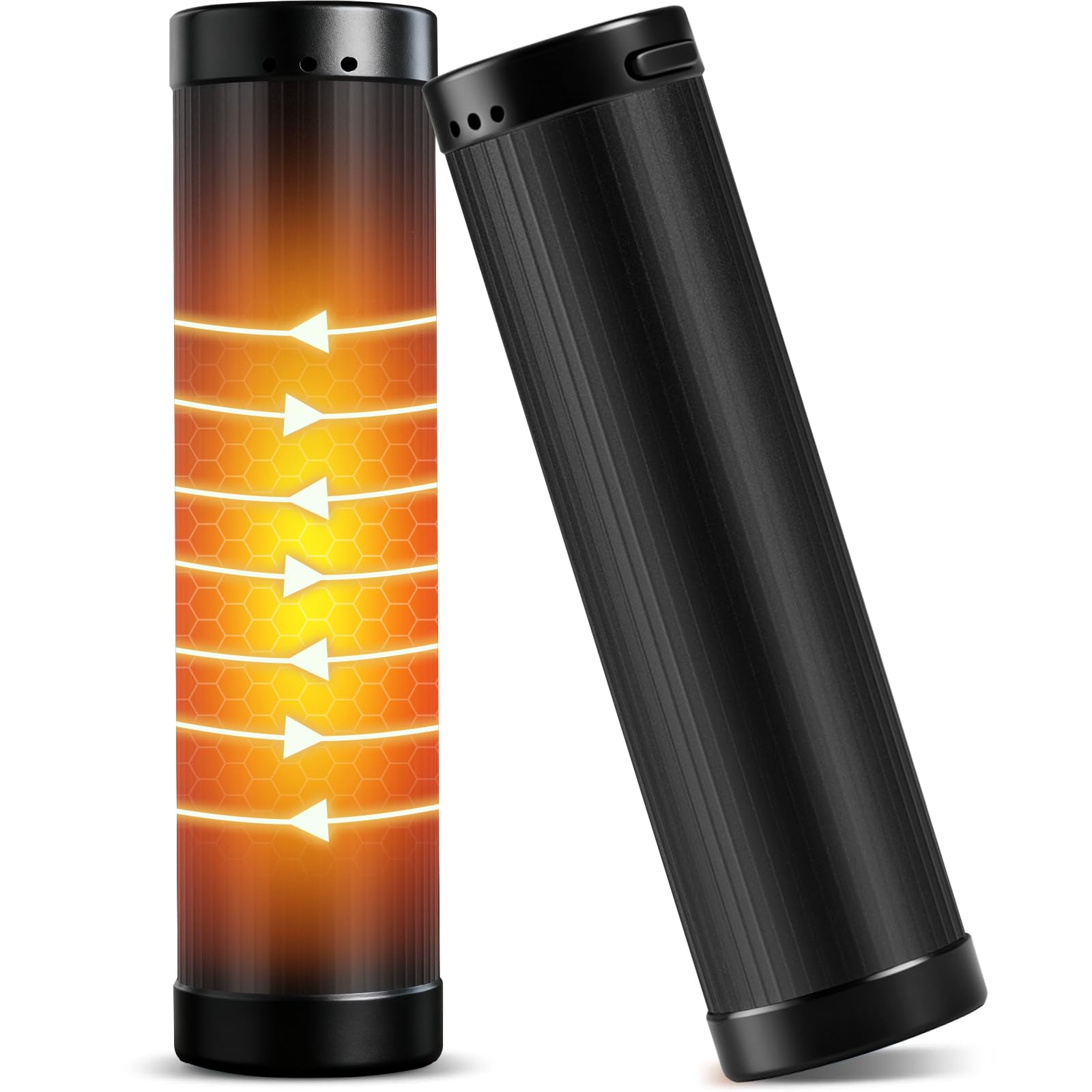 【59%OFF】【999円】 HUAYAN USB充電式 大容量14000mAh 最大15時間発熱 360°全面発熱 3段階温度調節 分離式 カイロ 2個セット