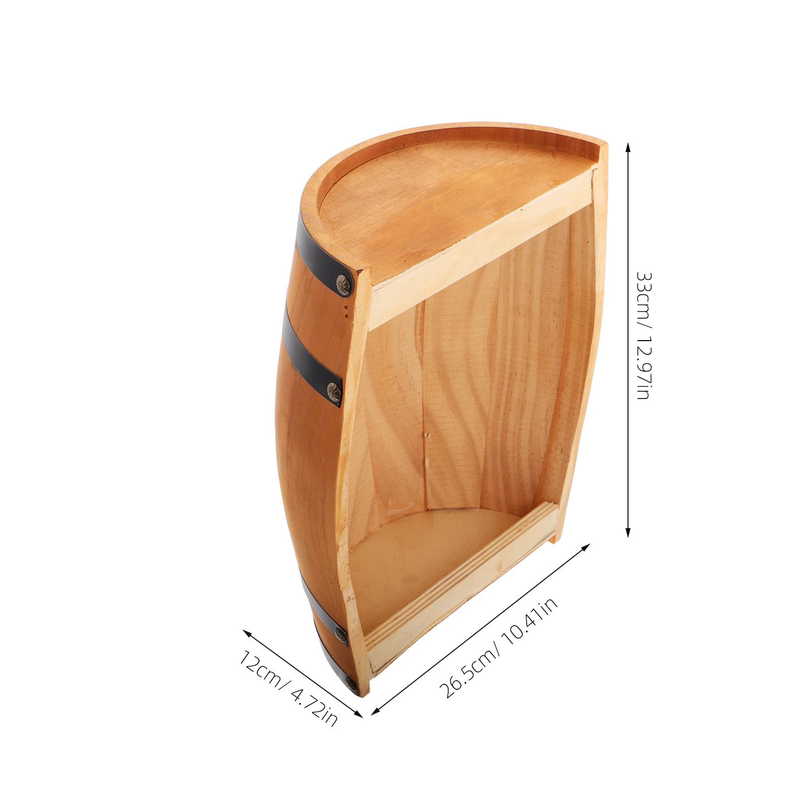 Barril de Madera Rústico, Medio Barril para Decoración de Pared