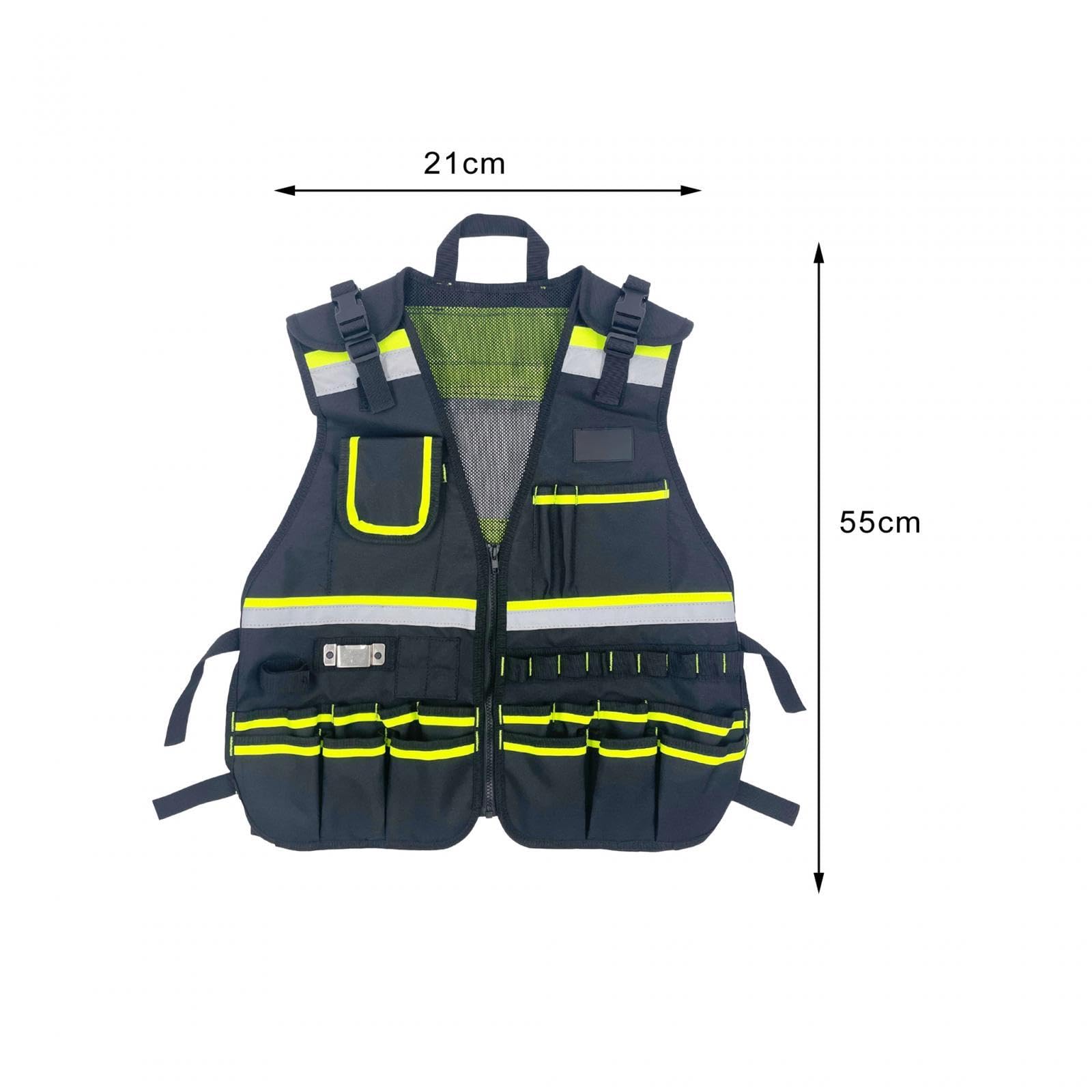 predolo Chaleco para herramientas de electricista, estilos de chaleco, bolsa de herramientas, accesorios, organizador, bolsa de almacenamiento, soporte para