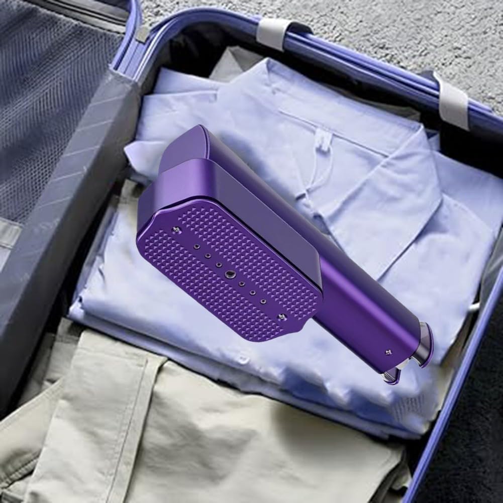 per Ferro da Stiro Verticale Portatile 100ml per viaggio per(110V) | Riscaldamento in 15s, display LED, serbatoio 100ml, per ideale per viaggi last-minute e mattine frenetiche