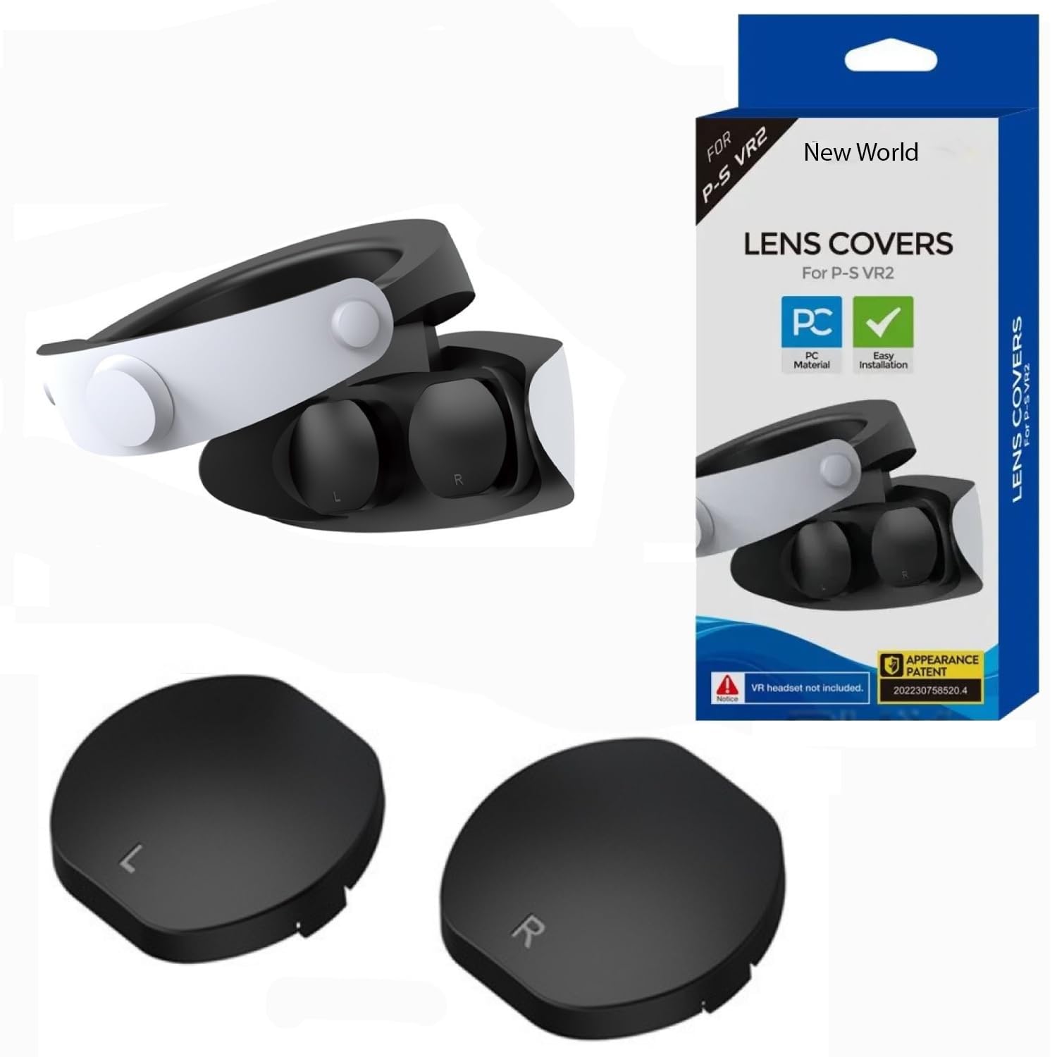 New World PSVR2 Lens Cover, PSVR2 Lens Protector Protective Case, Stain Resistant, Sweat Proof Cover, Scratch-Resistant, Stylish Accessory for PSVR2 (B0D5QTWM4W) Amazon Price History, Amazon Price Tracker