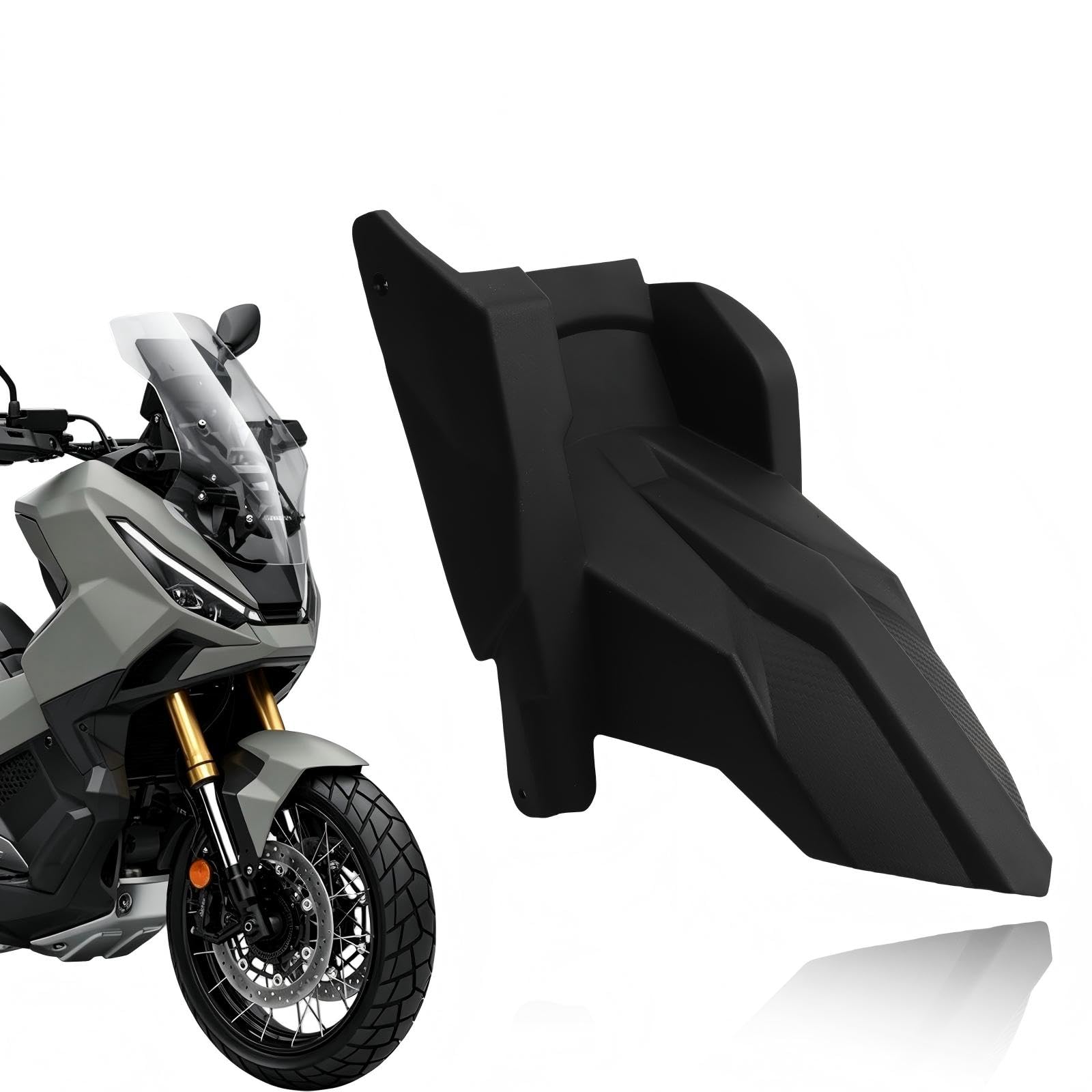 Garde-boue Arrière Compatible avec Honda X-ADV 750 (2021-2026), Protection contre la Boue et les Éclaboussures de Roue, Matériau PP, Texture en Fibre de Carbone, Noir Mat, Installation Facile