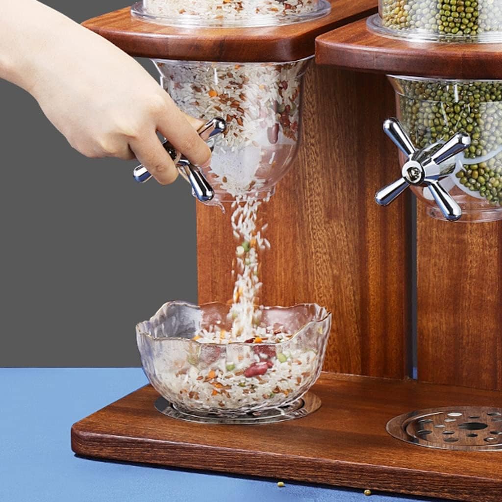 1-3 grid Cereal Dispenser, Countertop dry food Containers, Dispenser Machine, for Grains, Snacks, Dog Food, Beans, Coffee Beans