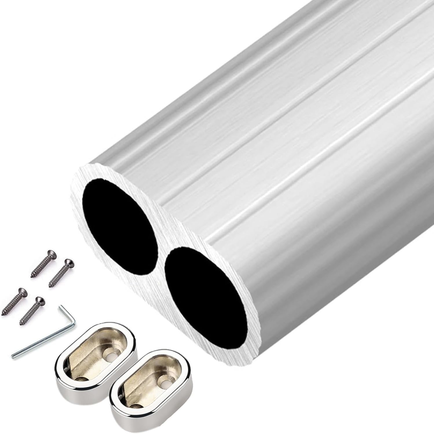 Shower Floor Drain, Metal Oval Wardrobe Closet Rods,Detachable Wardrobes Pole Wall Mount Clothes Hanger