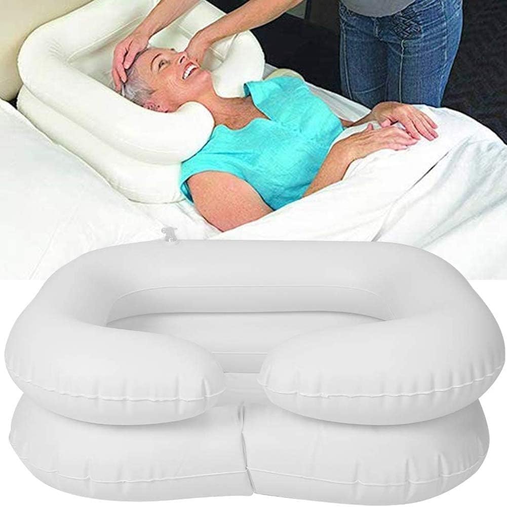 Lavacabezas, Ayuda para El Baño En La Cama, Sistema De Ducha Junto A La Cama para Personas con Discapacidad, Personas Mayores Encamadas Y Personas Confinadas En Cama. Ducha Superior con Bol