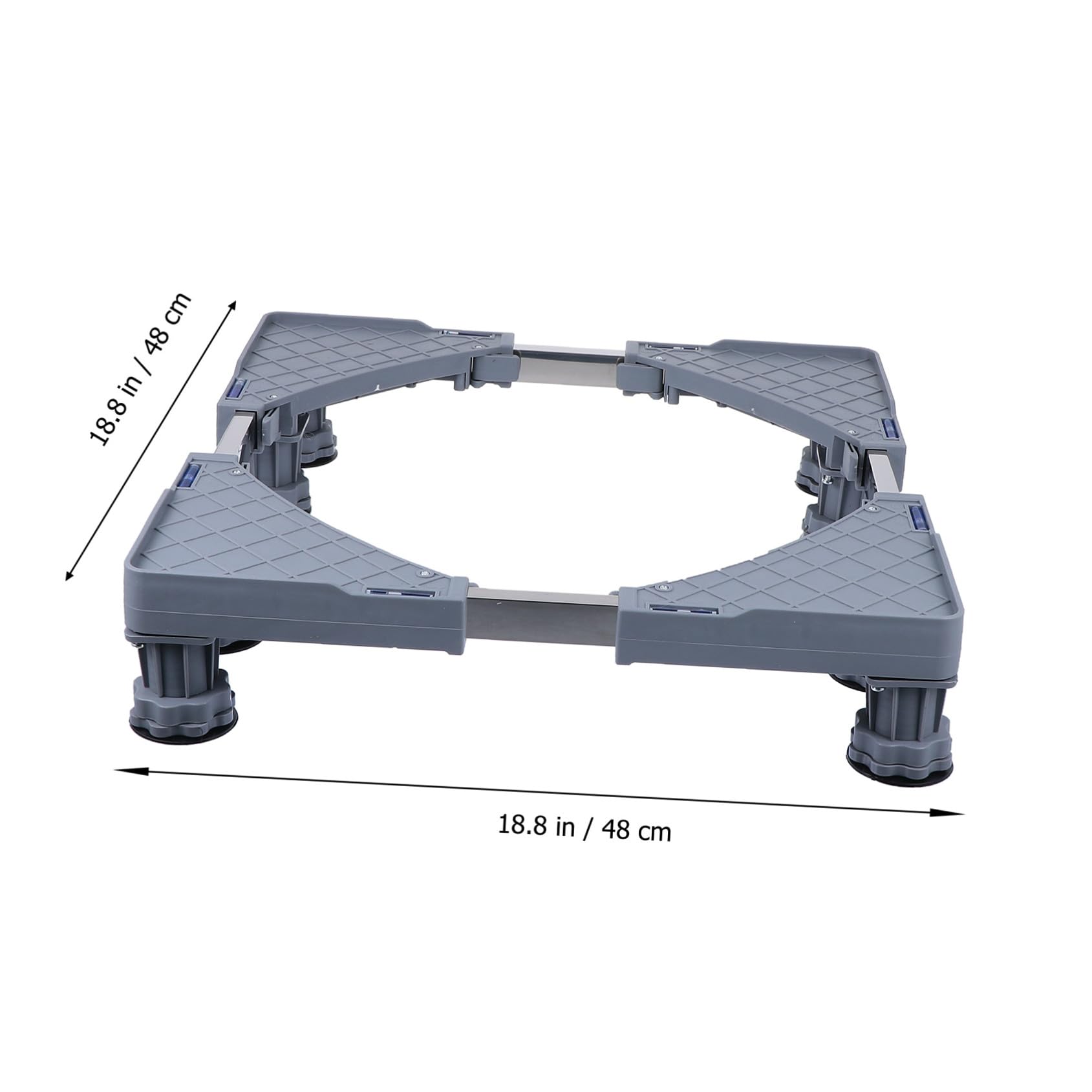 SHINEOFI Trípode de Acero Inoxidable Soporte para Lavadora y Secadora Base Ajustable para Frigorífico Móvil con Pies para Cocina o Sala de Lavado