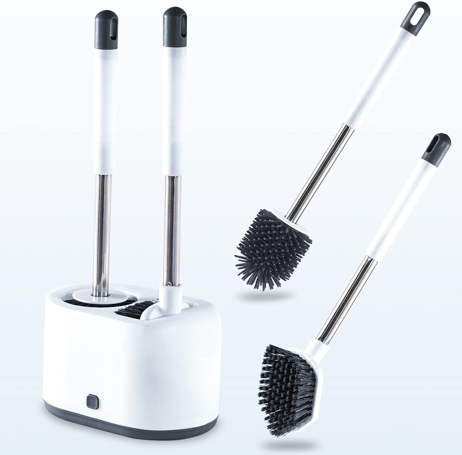 Rechishre Toilet Brush and Plunger Set,2 Pack Toilet