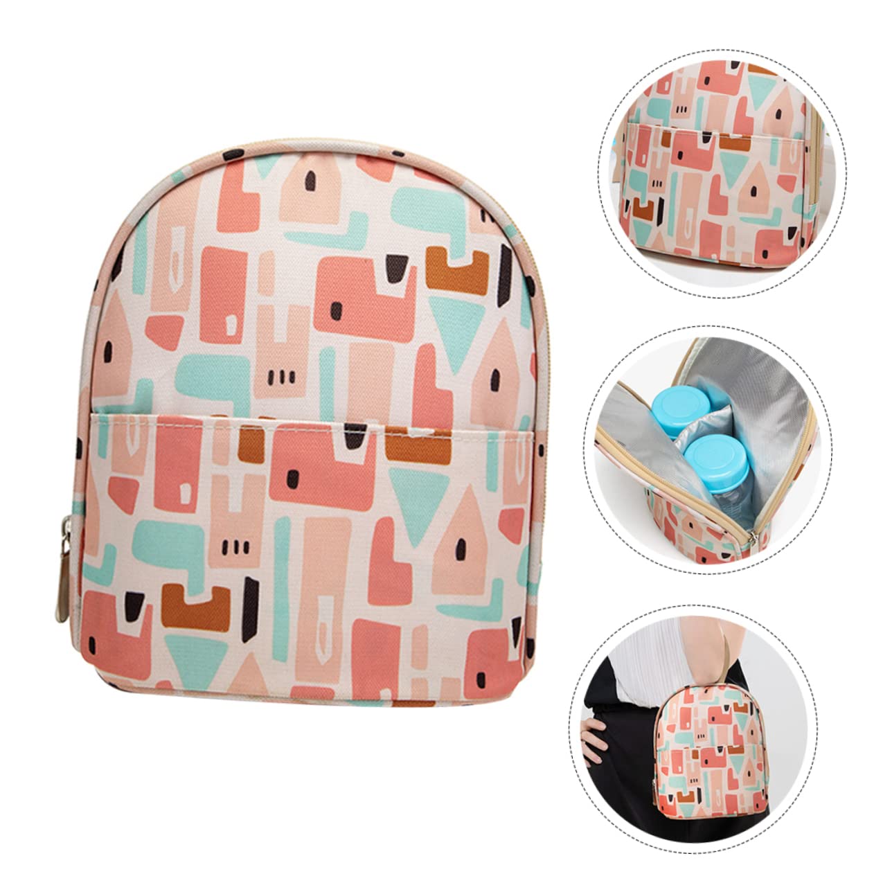 Toddmomy 3 Piezas Almacenamiento de Portátil Biberones Aislante de Práctica y Resistente Lactancia y Almacenamiento Exterior Rosa