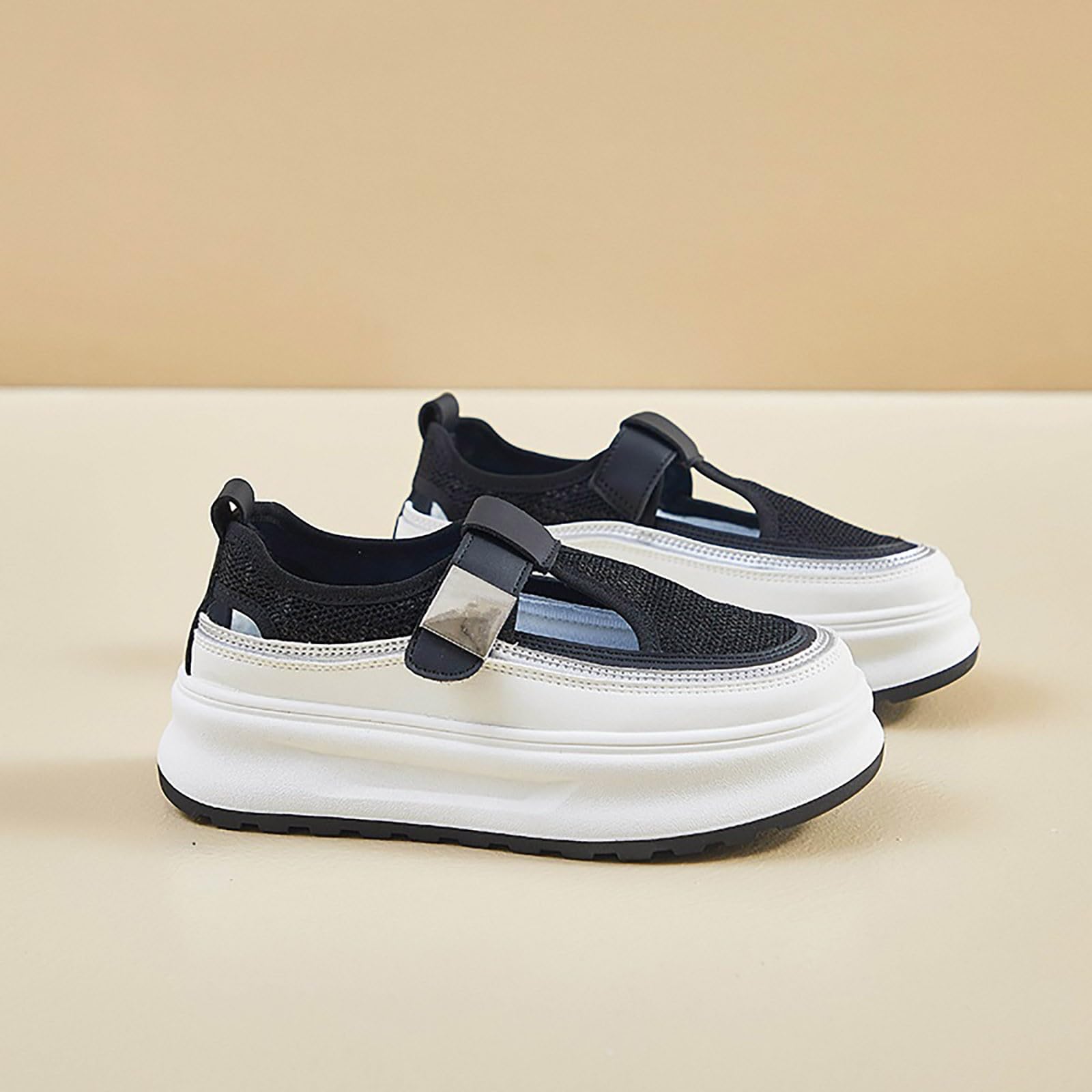 Scarpe Donna Sneakers da Ginnastica Casual per Camminata Tempo Libero Antiscivolo Scarpe Casual Donna Nero/Bianco/Grigio/Blu Scuro