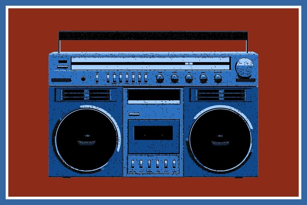 Boombox Pop Art