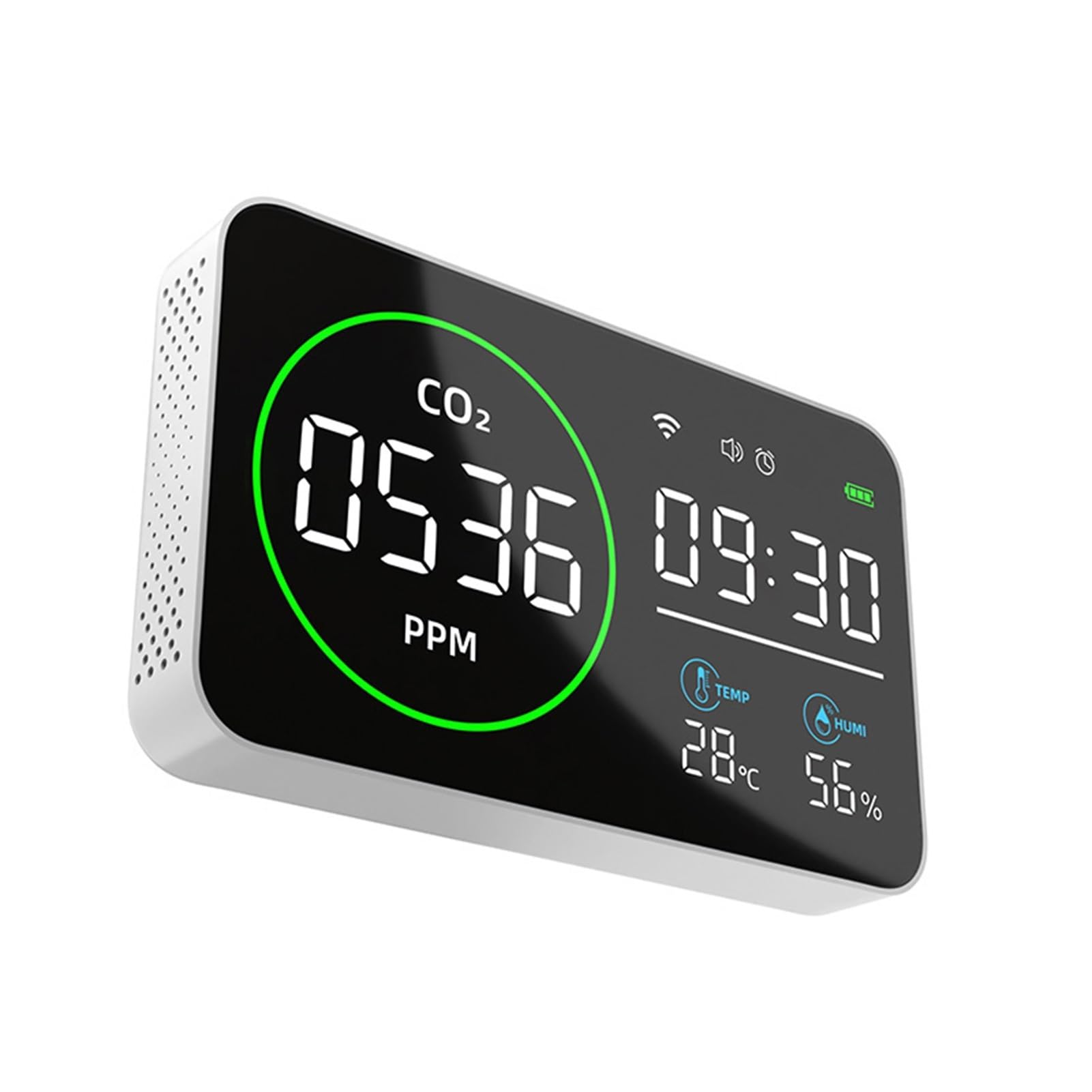 CVFRDD 4 In 1 Smart Carbon Dioxide Detector Indoor Air Quality Monitor Portable CO2 Temperature Humidity Meter
