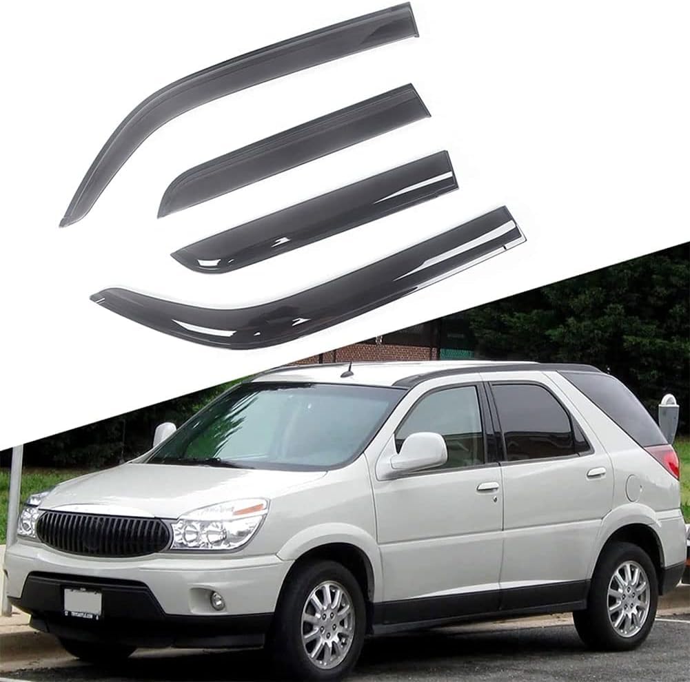 Fengxh Normal 4Pcs Smoke Tint Car Window Deflectors For Buick Rendezvous 2002-2007