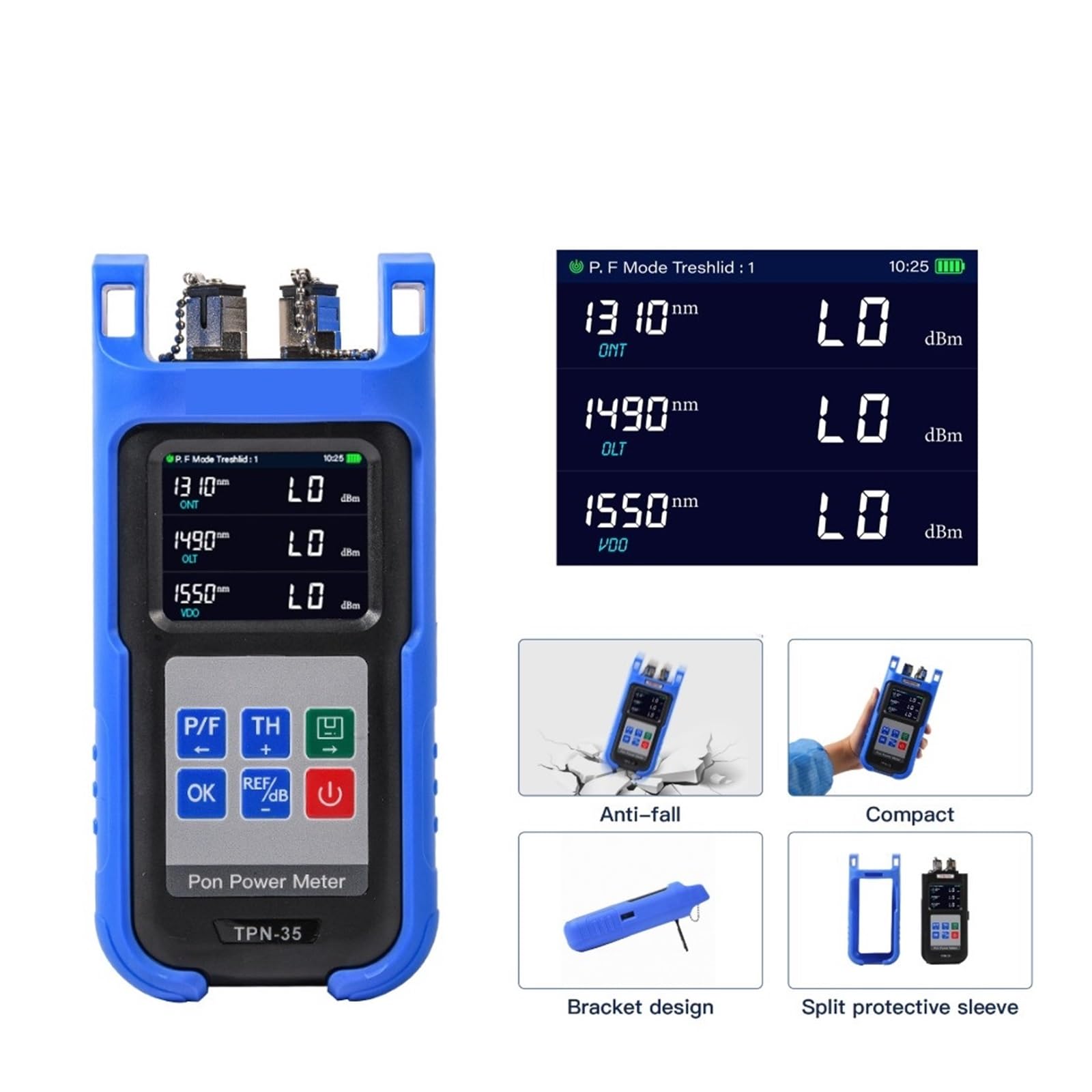 Testeur De Câble Pon TPN-35, Testeur De Fiber Optique Portatif, Compteur De Puissance PON(SC UPC interface)