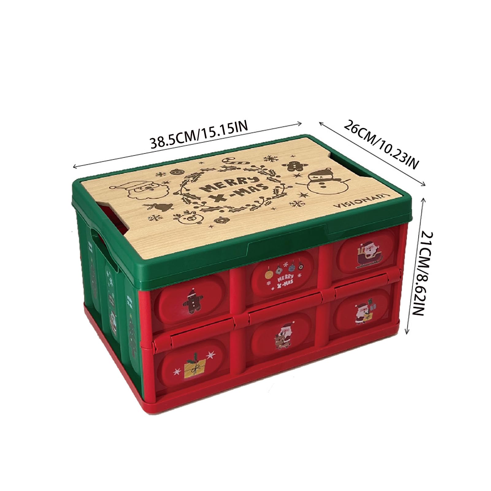 Scatola di immagazzinaggio di ornamenti natalizi, scatola organizzatrice | di immagazzinaggio decorazione ornamenti natalizi, scatola di immagazzinaggio di Natale, attraente scatola organizzatrice con