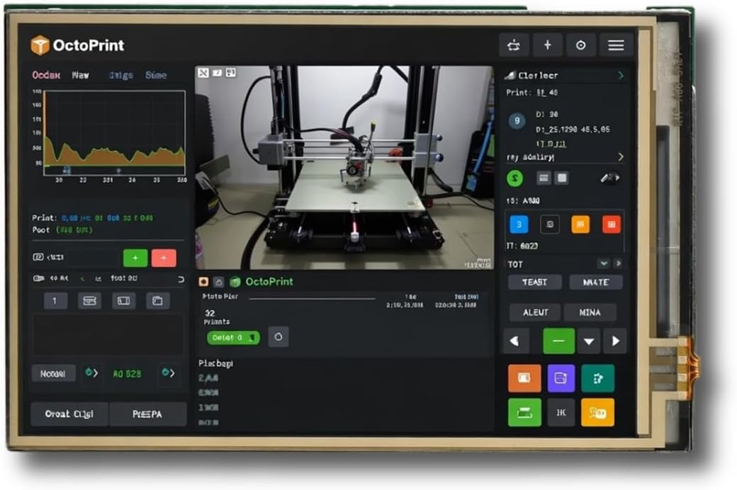 3.51 Inch Touchscreen for Raspberry Pi Zero 2W / 2WH / W/Zero - 320x480 DPI LCD Display, 4-Wire Resistive Touch, 60Hz Refresh, GPIO Direct Connect (No Pi Board Included)
