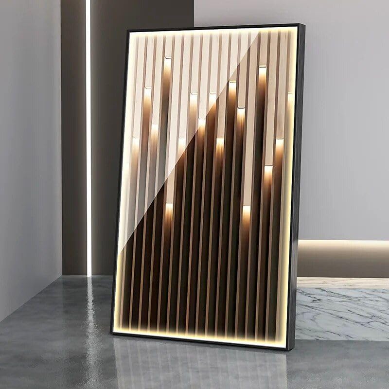 led Illuminated Abstract Art Wall lamp for Modern interiors Plug-in Gold
