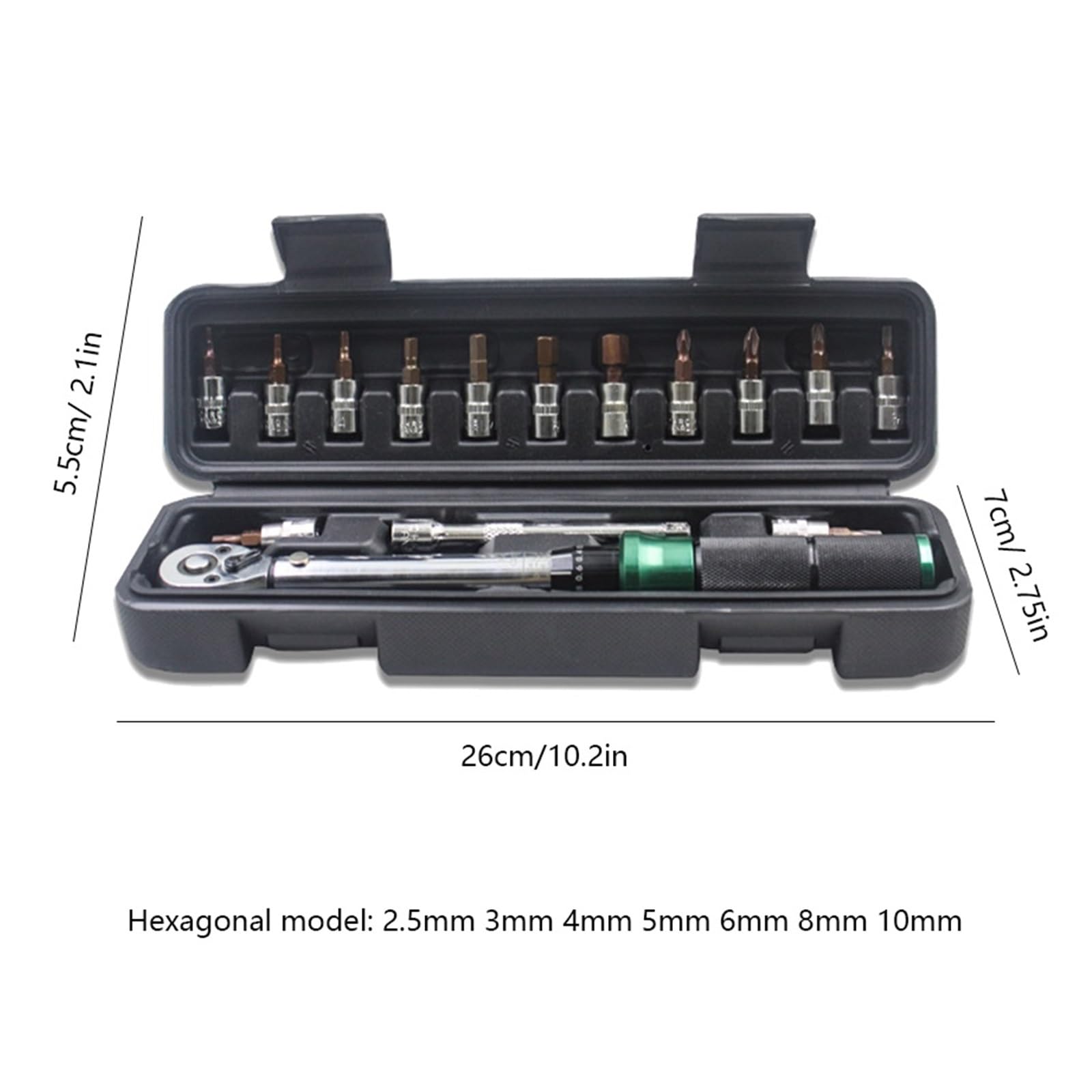 Zestaw Kluczy Dynamometrycznych 15 Sztuk 1/4" 2-24Nm Klucz Dynamometryczny Do Roweru Zestaw Kluczy Imbusowych Zestaw Kluczy Nasadowych Zestaw Narzędzi Rowerowych Zestaw Naprawczy Do Roweru