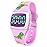 SKYROKU Potty Watch for Toddler Girls - Magnetic Charging, 5 Timing Modes, Ultra-Long Standby, Cute Dinosaur Pattern, Music & Flash Reminders, Silicone Strap, Large Dial for Easy Use (Pink-White)