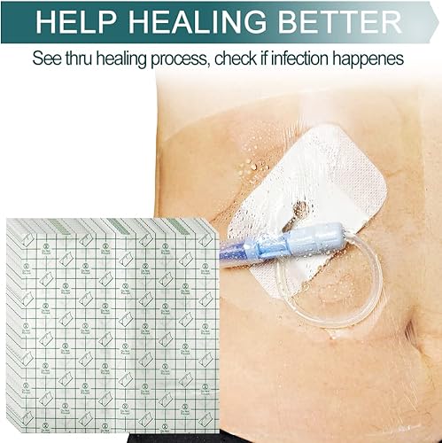 Miniatura 3 de Cubierta de ducha para catéter peritoneal de diálisis peritoneal de 8 x 8 pulgadas, protección impermeable, línea central, tubos G, alimentaciónJ