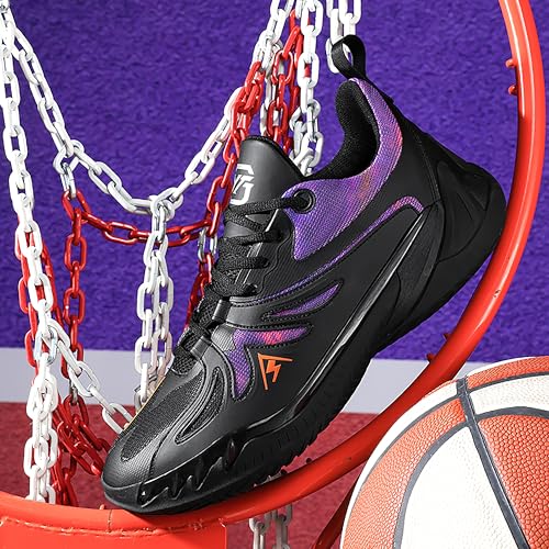 Image of Men's High-Top Basketball Shoes Anti-Slip and Wear-Resistant Soles Running Shoes Graffiti Design Fashionable Sports Shoes