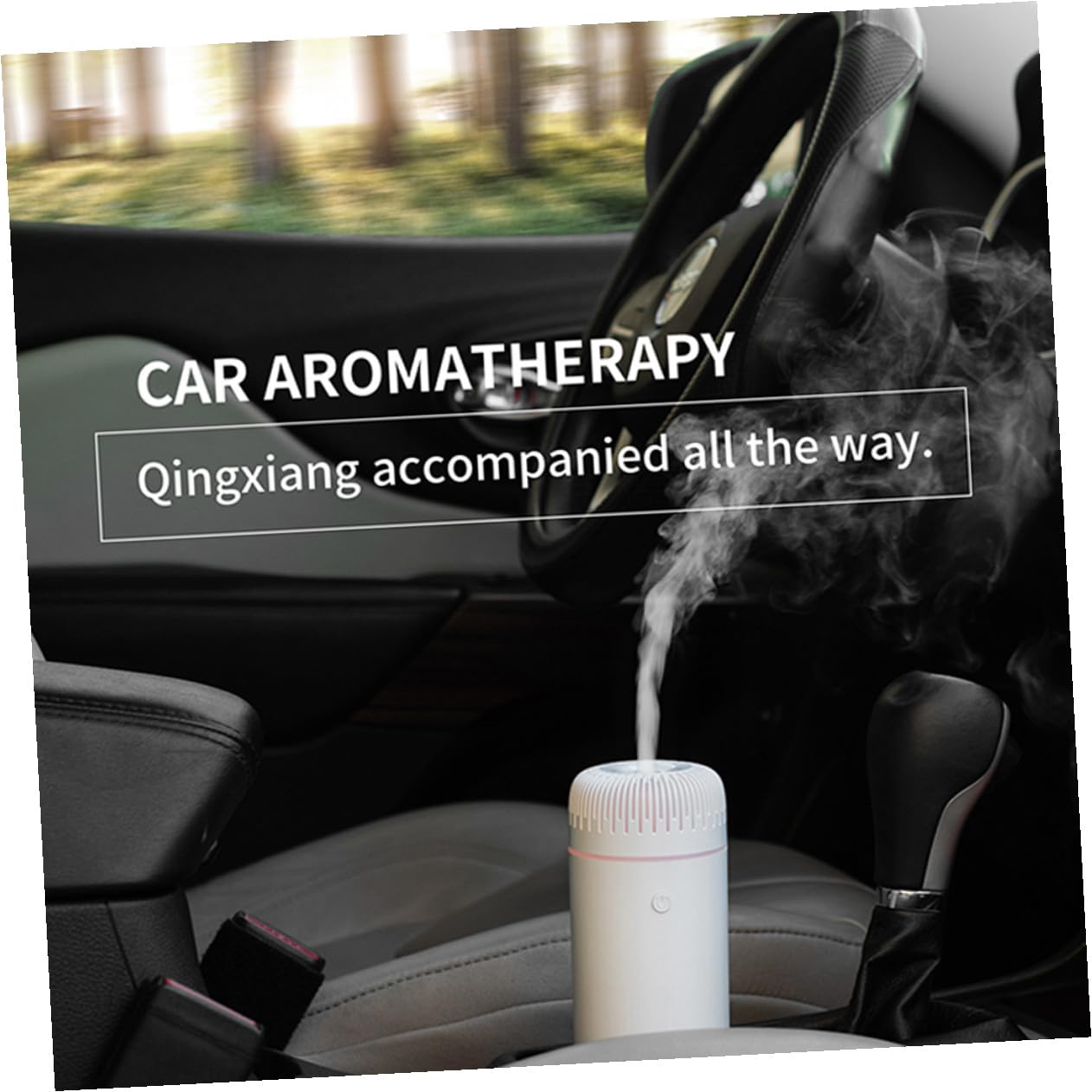 BESPORTBLE Difusor de Aroma para Coche Mini Ultrasónico Humidificador Portátil de Aceites Esenciales con Diseño Compacto para Ambiente Relajante y Uso Hogar y Vehículo