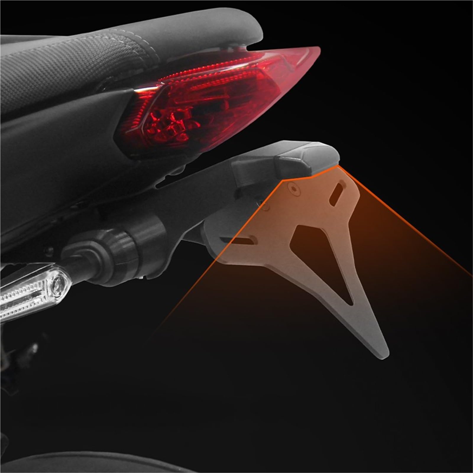 Portatarga Posteriore Corto Moto Per Y&amaha MT-09 MT09 MT 09 2021 2022 2023