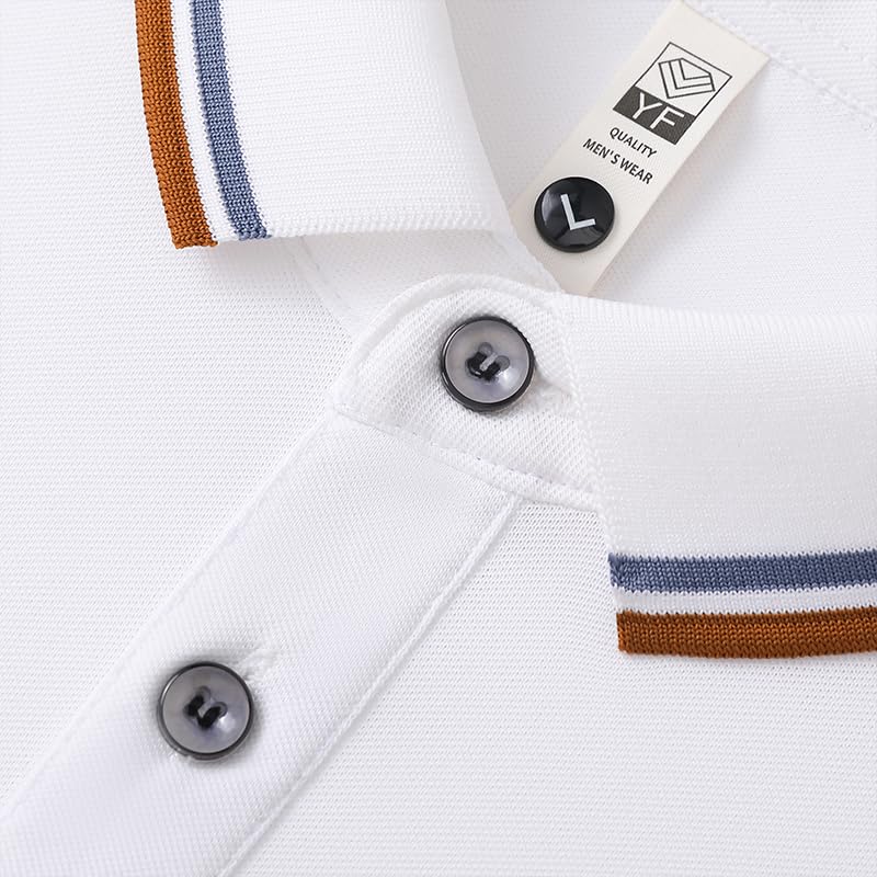 Polo manche courte style tennis FCOIN B.N.L t-shirt de week-end respirant blanc TTG