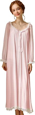 Women's Cotton Nightgown - Sleeveless V-Neck Sleep Dress With Lace, Plus Size Loungewear