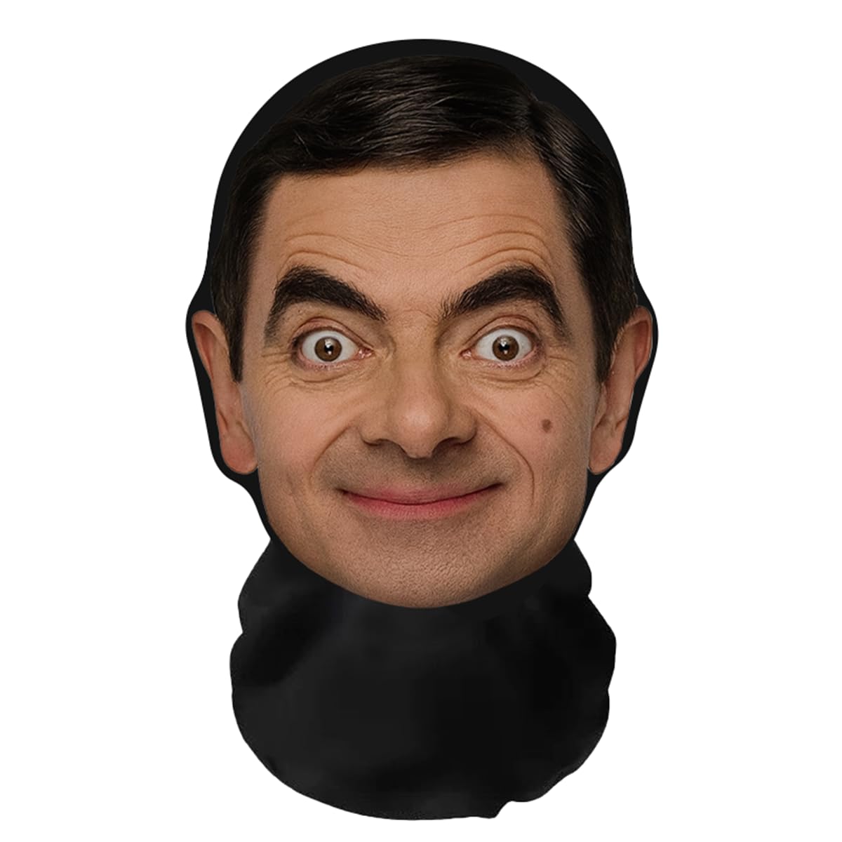 Aristo Solutions Realistic Mr. Bean 3D Print Full Face Mask - Breathable, Lightweight & Comfortable, Ideal for Cosplay, Parties, Halloween, Carnival & Events Funny