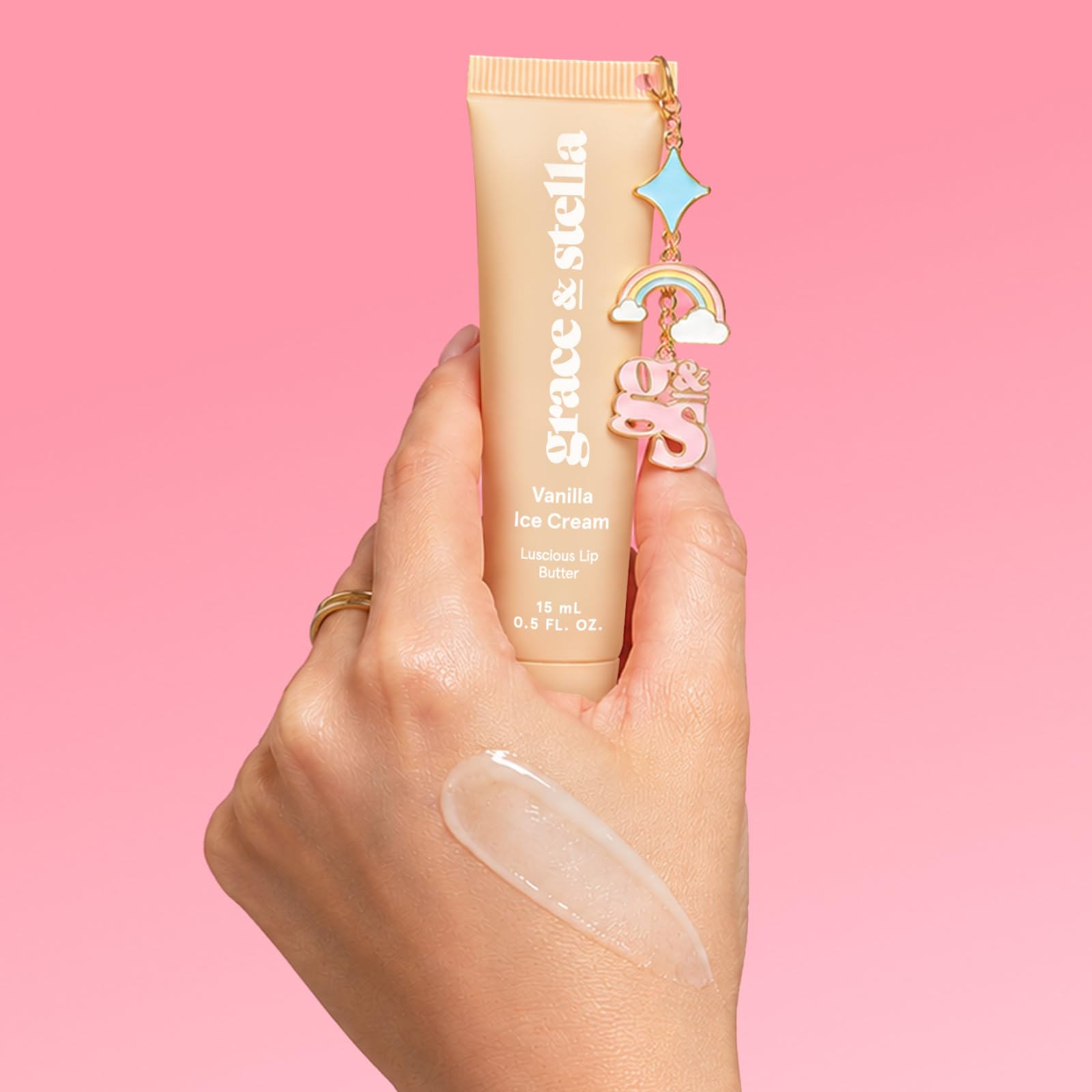 Grace & Stella Lip Gloss Butter - Vanilla Ice Cream -6