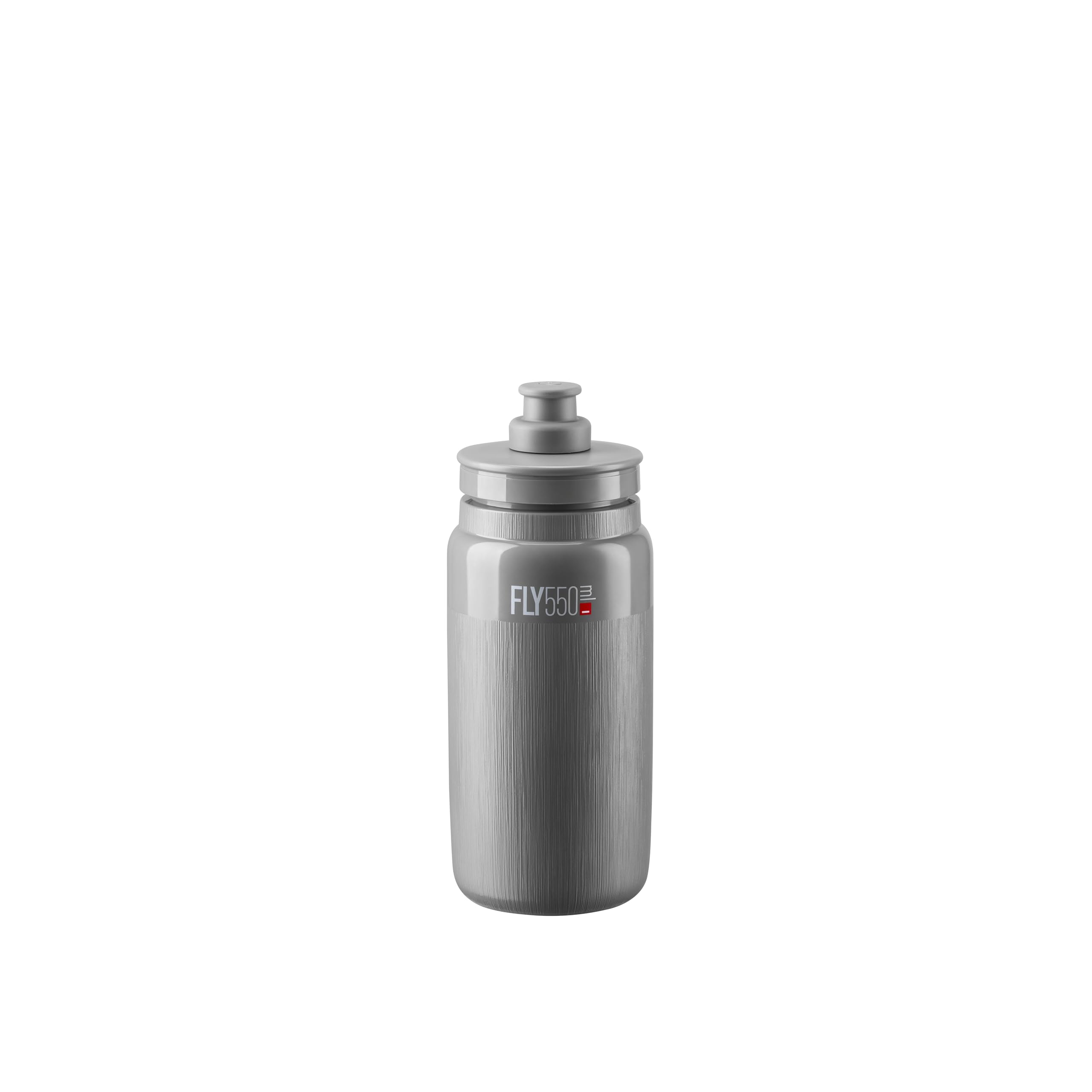 ELITE Fly Tex Water Bottle Grey – Insulated Cycling Bottle with Thermal Protection – Lightweight & BPA-Free – 550ml – For Road Bike, MTB & Gravel Cycling