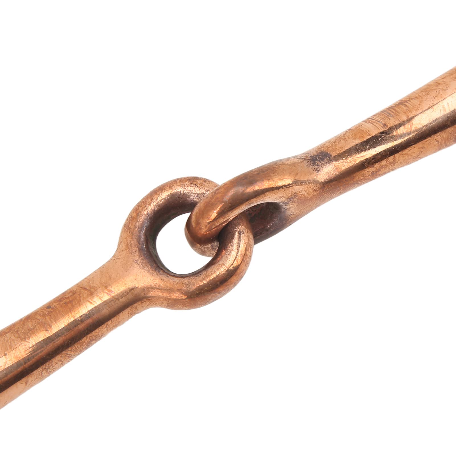 Yosoo Health Gear Filetto per Guance di Cavallo, Anello Allentato in Acciaio Inossidabile, Punte da Addestramento per Masticazione Completa in Rame, Premium per Cavalli o Accessori da Esterno,