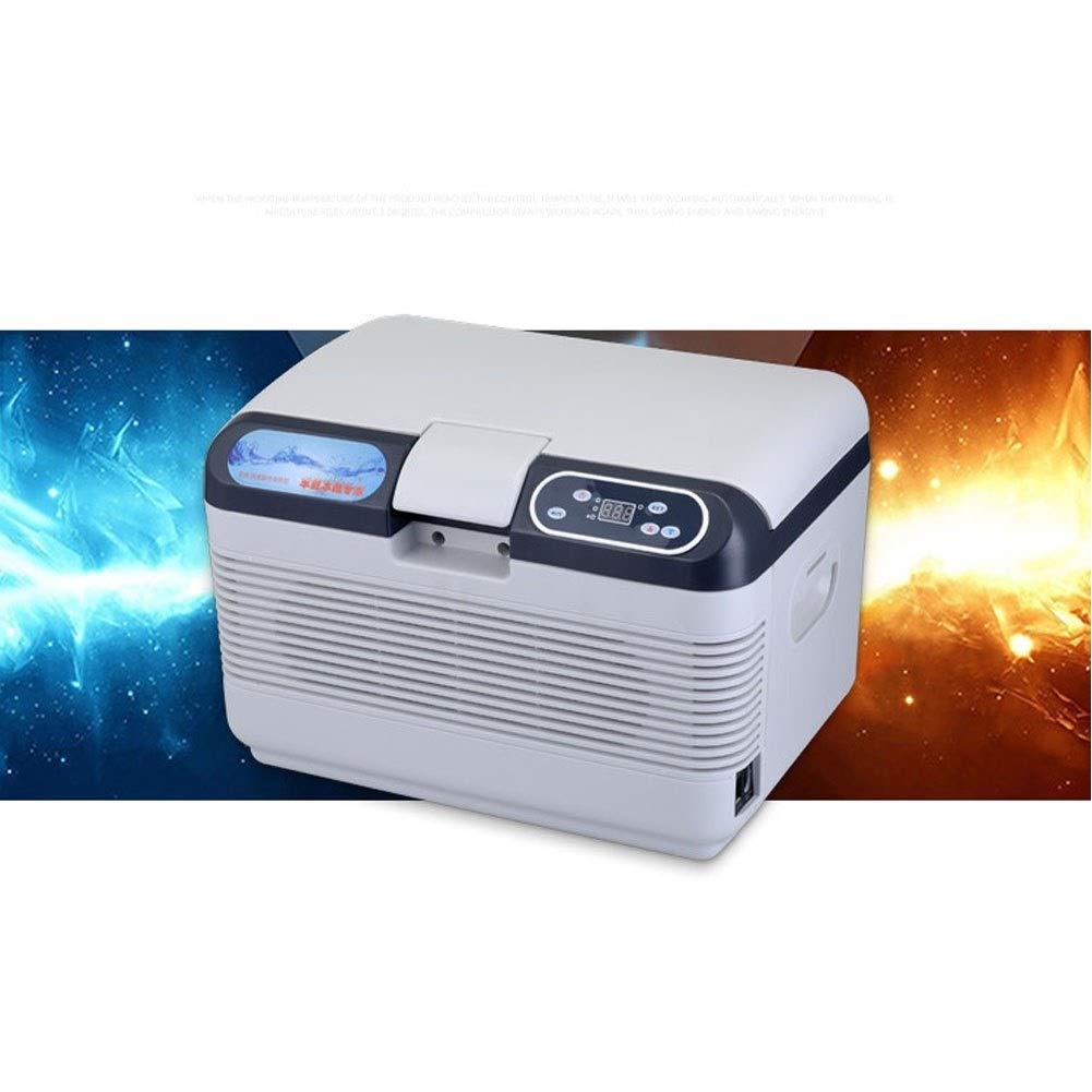 12L Auto Portatile Frigorifero/Auto e casa 12v / 24v / 220V Frigorifero Elettrico Mini Frigorifero Portatile Libero Caldo e Freddo, per Camion, Viaggi, Picnic,Campeggio