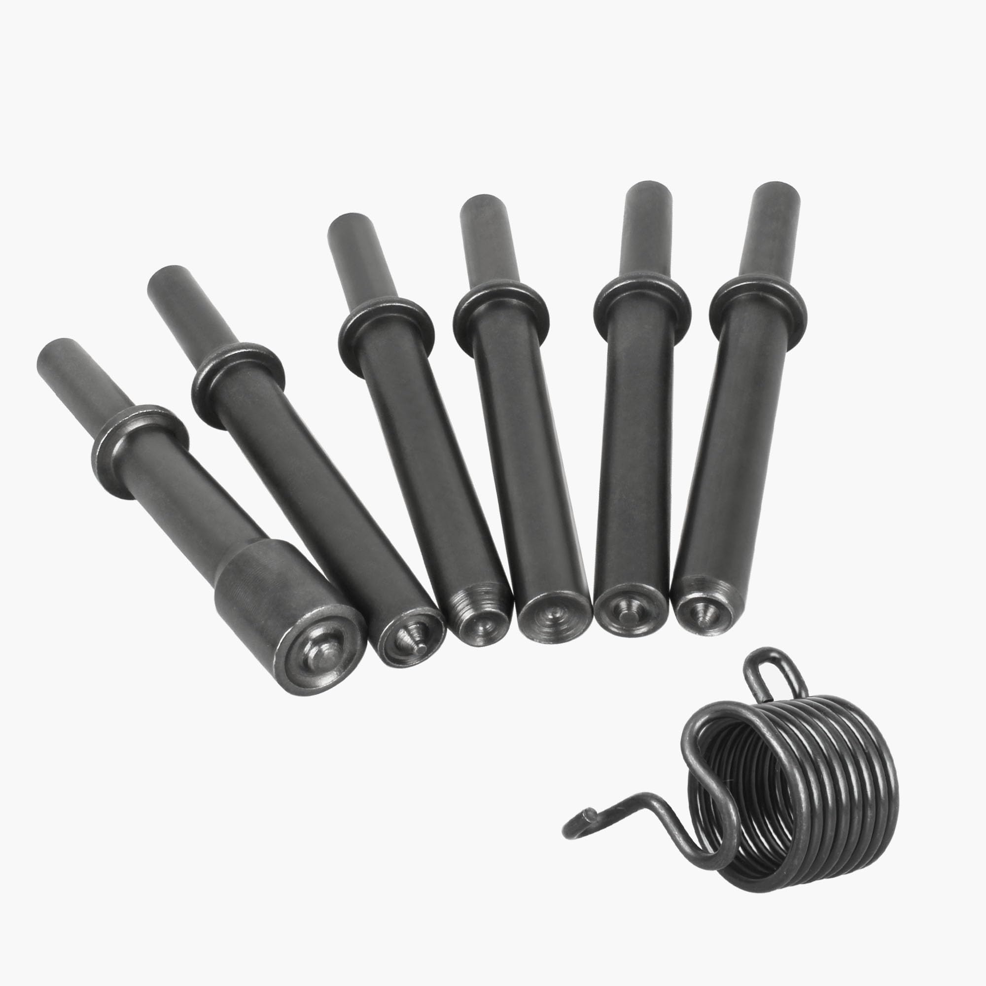 7 Pcs Heavy Duty Pneumatic Air Rivet Hammer Tools Kit, Professional Smoothing Riveting Tool for Metalworking, Automotive Repair, Construction