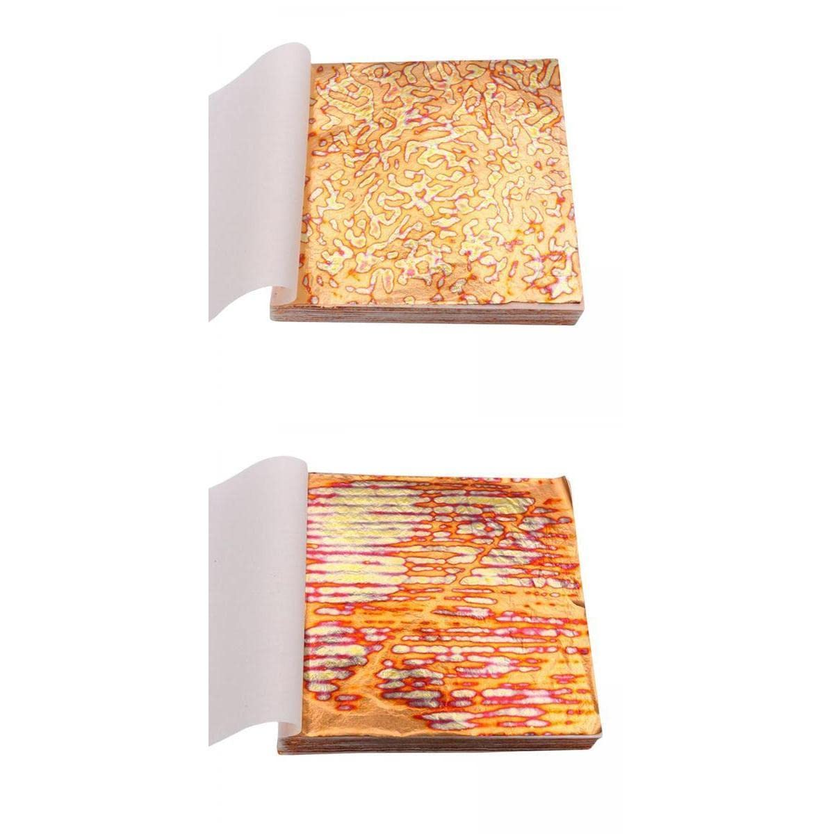 rockible 100 Sheets of Gold Foil for Crafting and DIY Projects