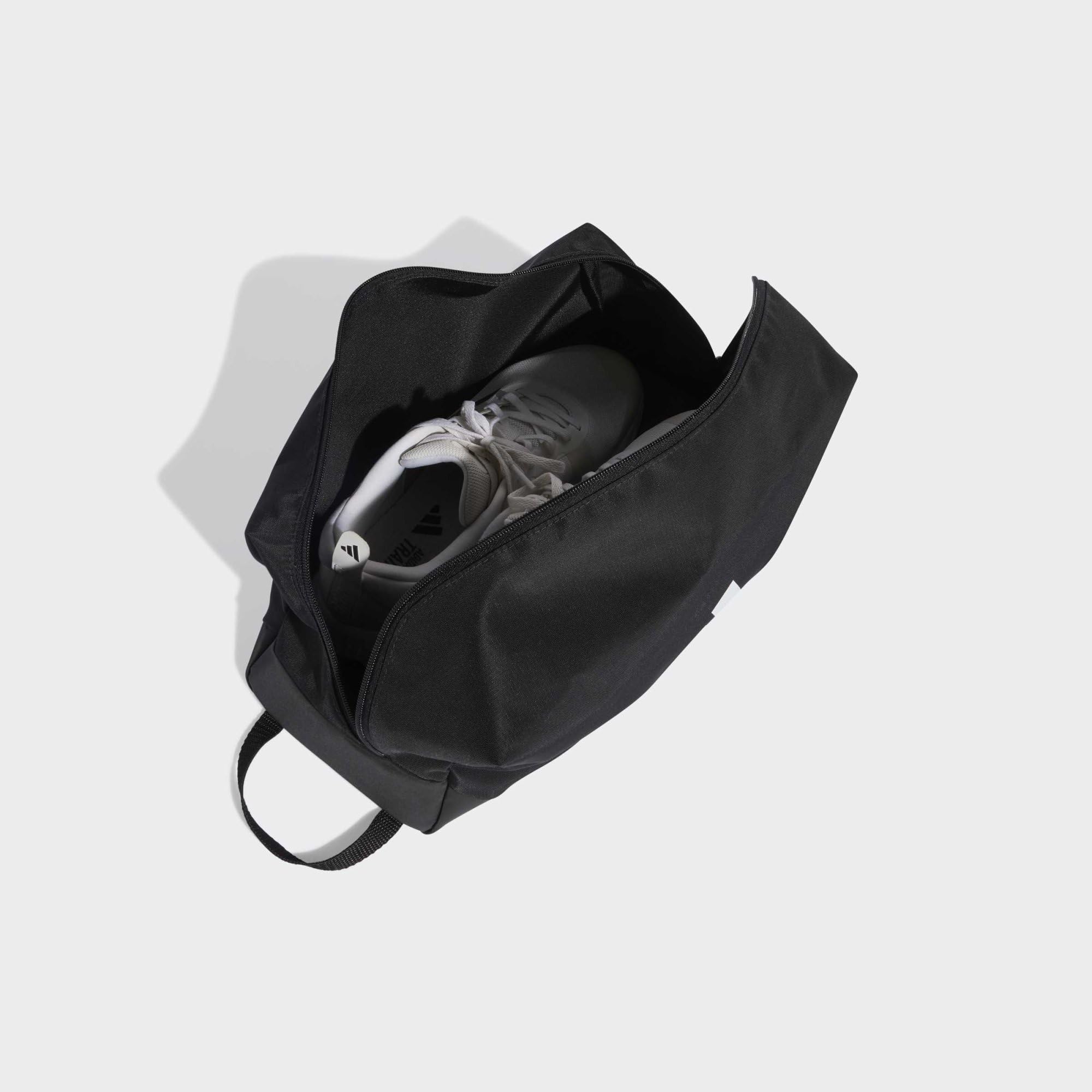 adidas Unisex Training Defender Shoebag Shoe Bag, Black/White, One Size