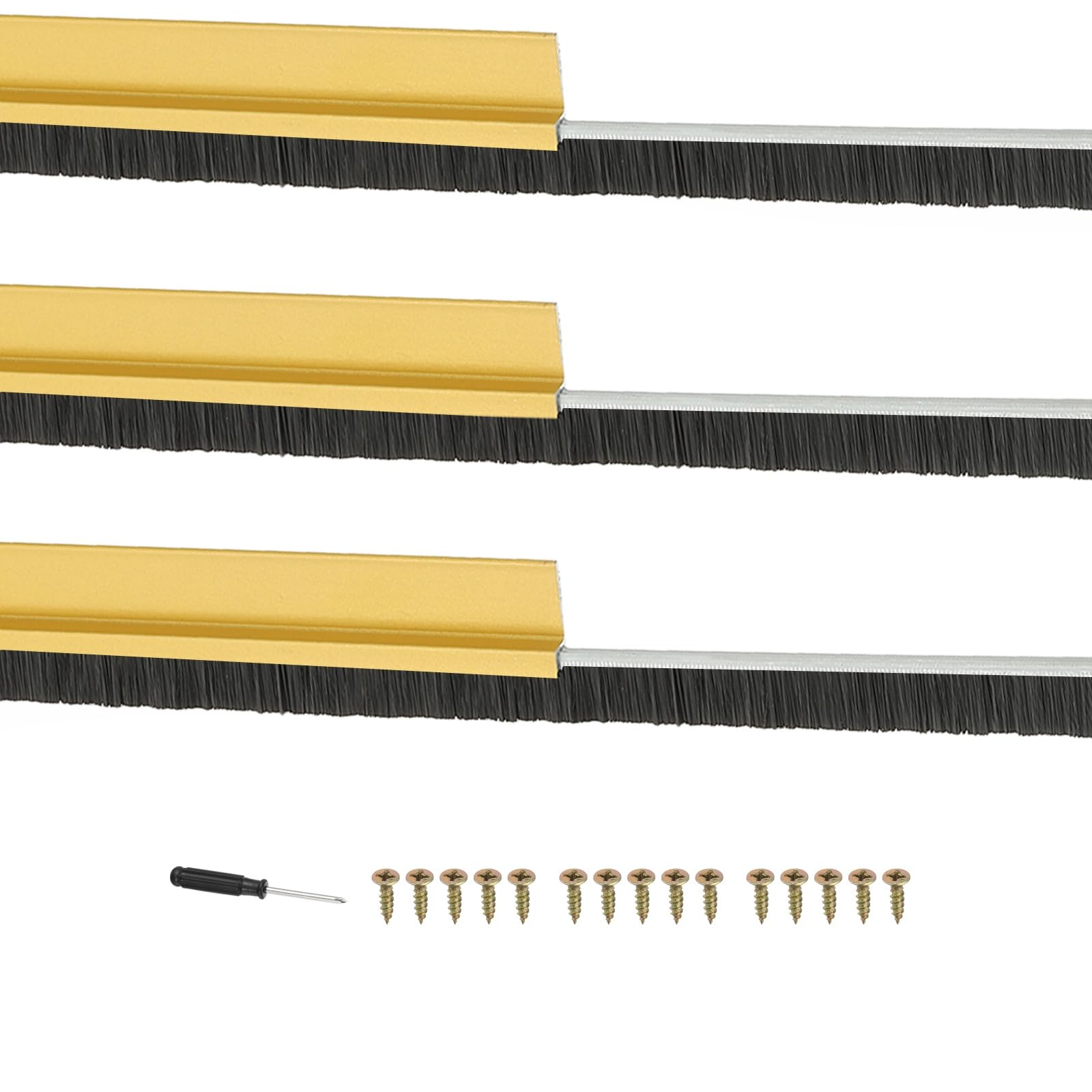 PATIKIL Door Brush Sweeps 0.59" Bristles x 39.37" Long