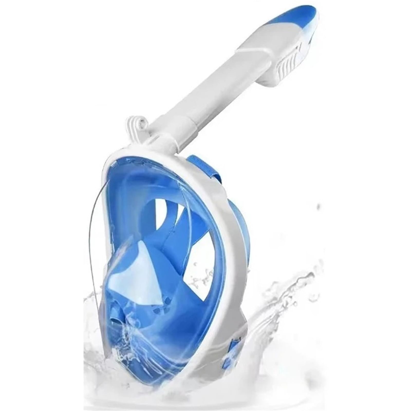 Kit de de Buceo Máscara de natación de Cara Completa para Adultos y niños, máscaras de Buceo con respirador, Antipolvo, para Hacer esnórquel bajo el Agua Máscara de Snorkel(Blue)