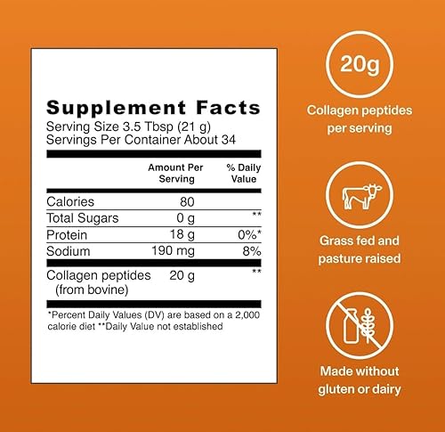 Miniatura 2 de Vital Proteins Polvo de péptidos de colágeno, caramelo salado, 25.7 0z