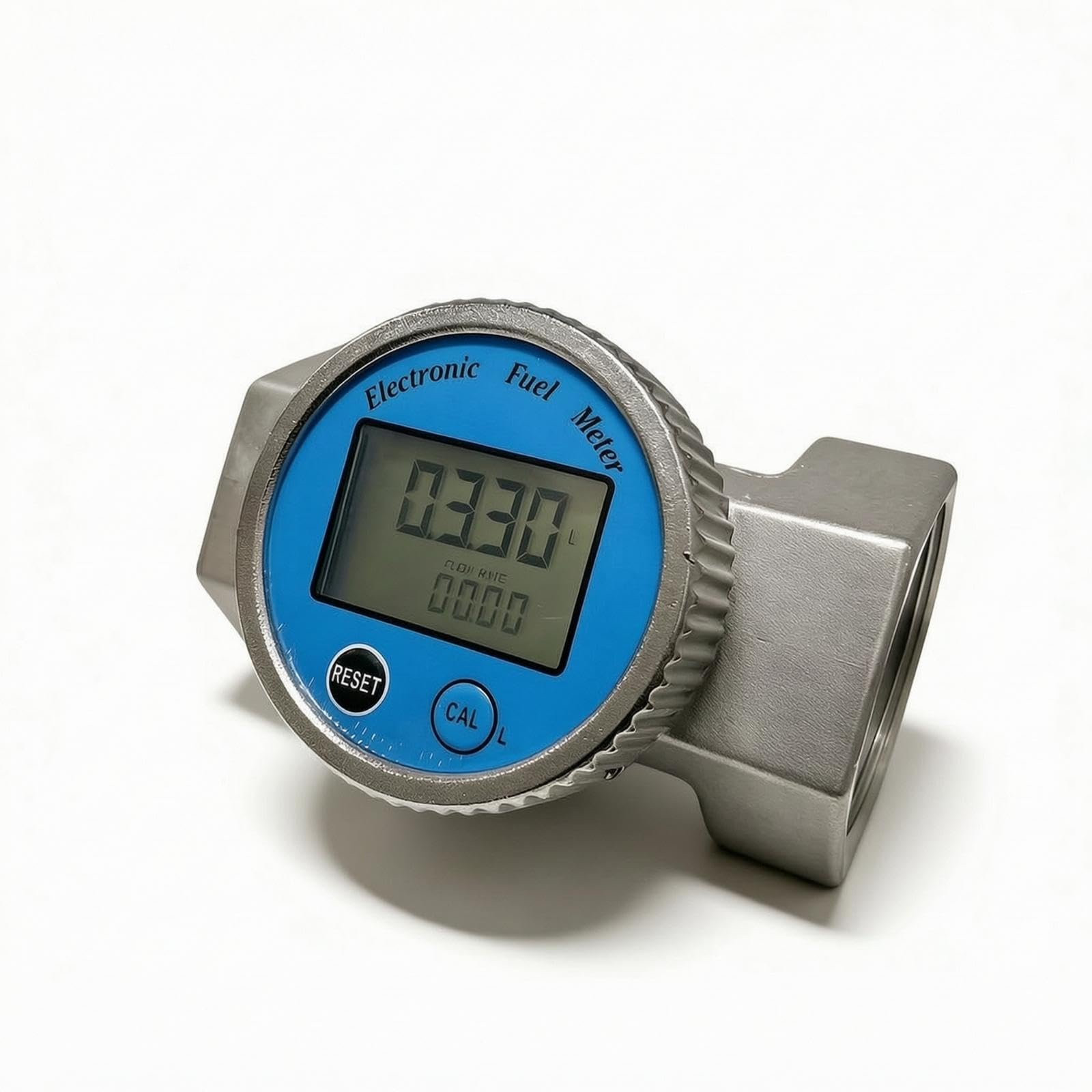 Digital Impeller Volume Meter Waterproof Volume Meter with Digital Screen Display Threaded Water Transfer, Propellant Handling, Workshop 2 Inch Al Alloy-picture-10