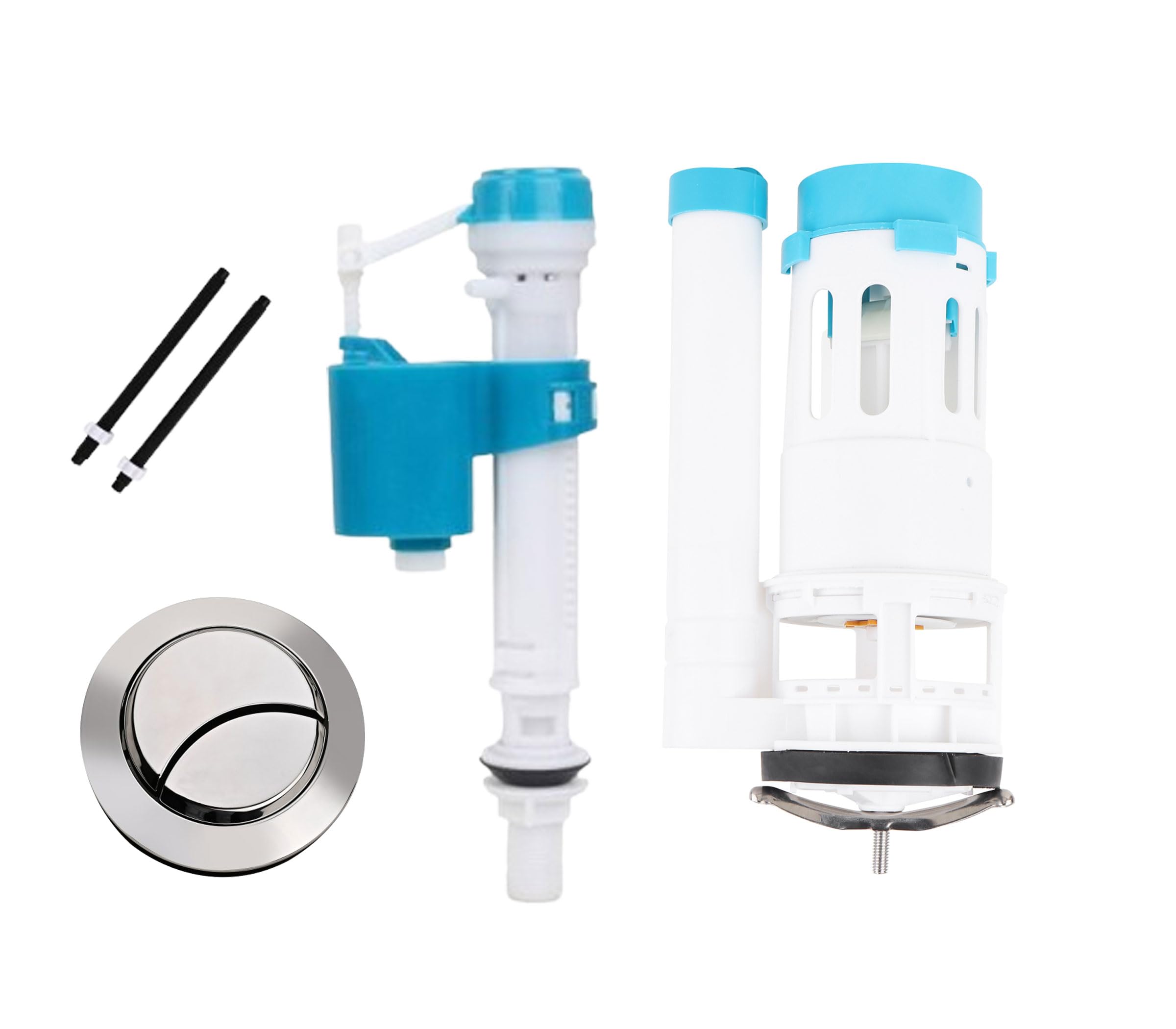 BHANMATI SANITARY ITEMS Water-Saving Toilet Repair Kit, Dual Flush Valve-Siphon, 8.26 Inch, 6-10" Adjustable Fill Valve, 60 mm ABS Push Button (USE FOR SINGLE PEICE SEAT) Set of 1 (B0CMJ8B9M1) Amazon Price History, Amazon Price Tracker