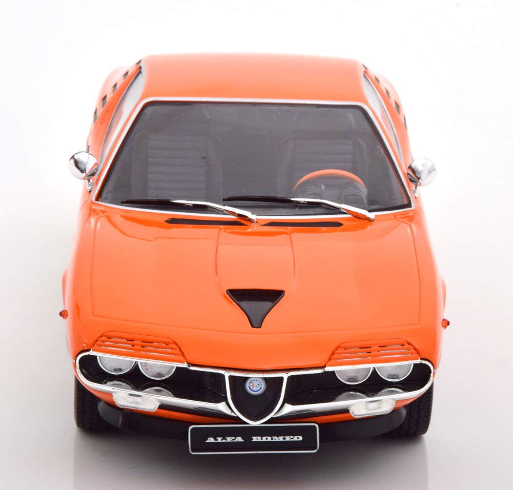KK Scale Modellino Auto da Collezione Alf. Rom. Montreal Arancione 1970, Scala 1:18, Diecast Model Car