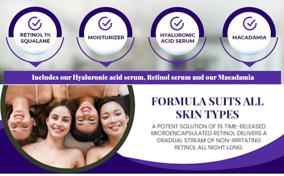 Miniatura 2 de ALMOES RETINOL, ESCALANO, HIDRATANO,SUERO RENWEAL DE MACADAMIA