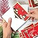 The Best Card Company Variety Pack of 10 Retro Christmas Greeting Cards with Envelopes, Humor Holiday Assortment for Men and Women (10 Designs, 1 Each) - A Crimson Christmas M1757XS