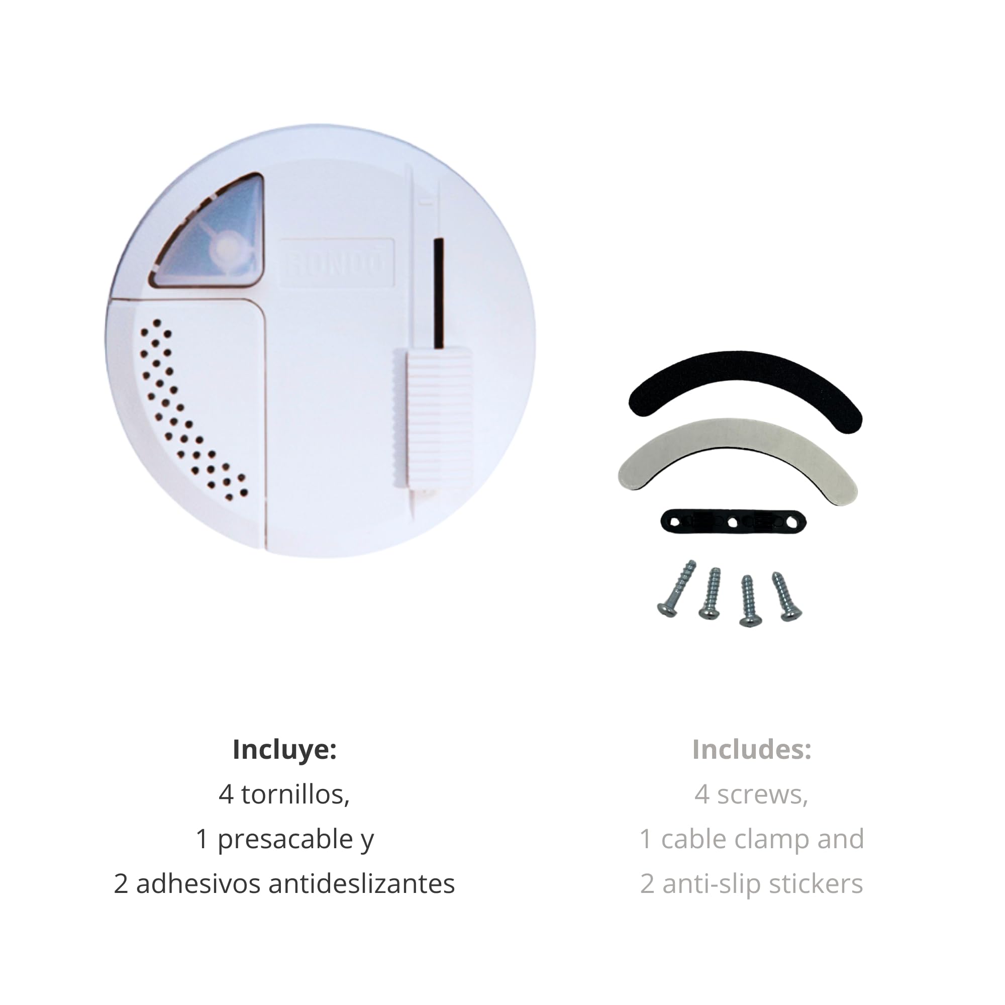 Interruptor Regulador de luz para lámpara de pie | Luz Regulable lampara 4-100W | Dimmer para lámparas de suelo | Atenuador de Intensidad para Luces LED | Fabricado en Italia | Color Blanco
