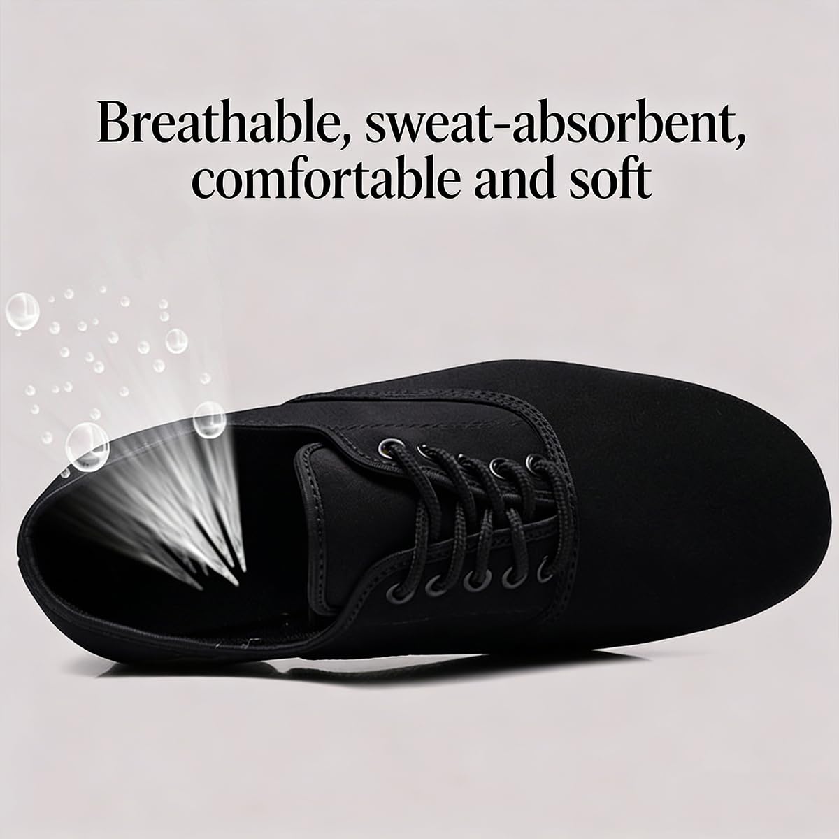 Scarpe da Ballo Latino da Uomo Punta Chiusa Lacci Scarpe da Ballo Jazz Salsa Moderno Tacco Basso Leggero Professionali