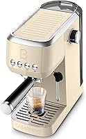 Vista 11 de CASABREWS 3700 Máquina de Espresso Esencial de 20 Bares, Cafetera de Acero Inoxidable con Espumador de Leche, Cafetera de Espresso para Cappuccino