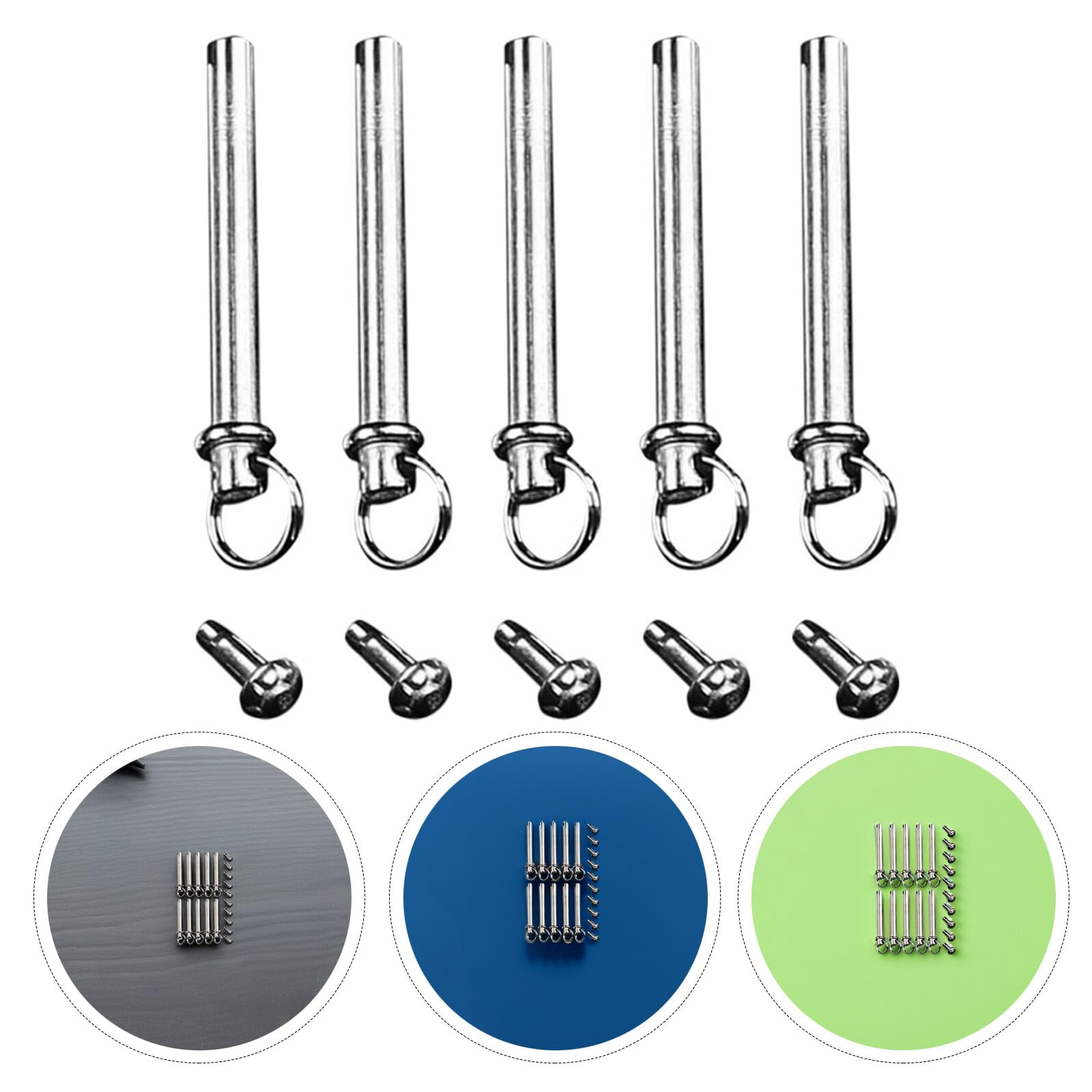 10sets Kit Di Riparazione Per Ventagli Pieghevoli Rivetti E Dadi Per Albero Accessori Per Ventagli Manuali Rivetti Metallo